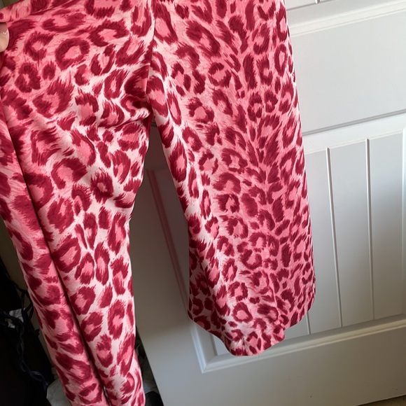 Kate Spade ♠️ pink Panthera, wide-leg romper size med - Picture 5 of 8